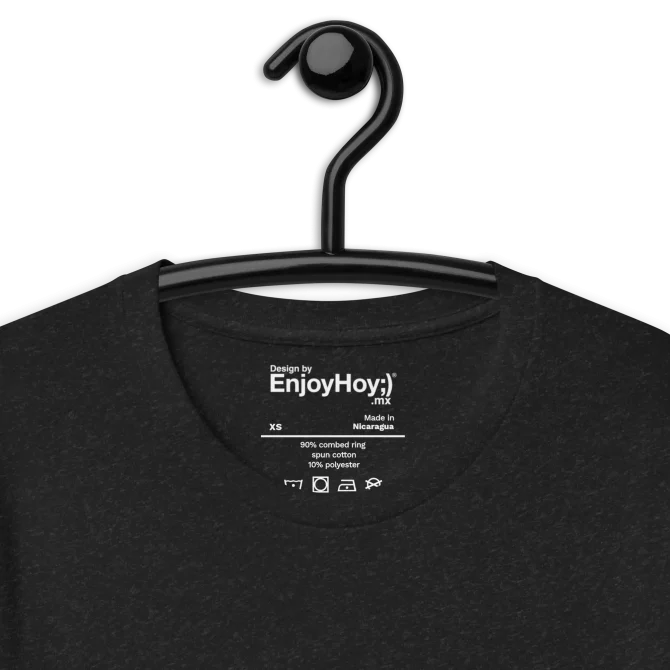 Gancho y etiqueta impresa Camiseta Helvetica