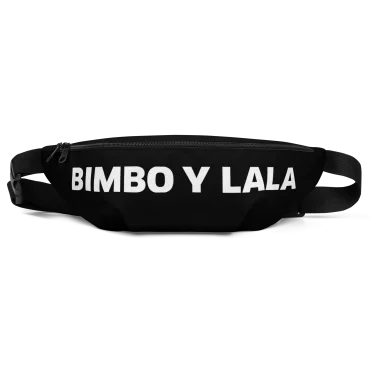 cangurera negra BIMBO y LALA vista frontal