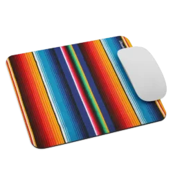 mouse pad sarape estampado colorido mexicano con mouse encima - EnjoyHoy;)