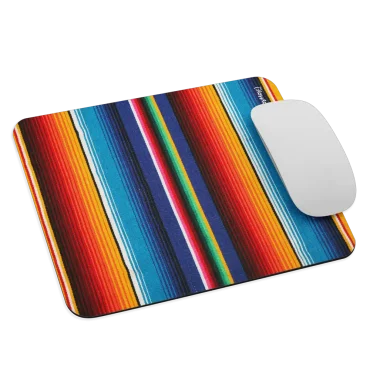 mouse pad sarape estampado colorido mexicano con mouse encima - EnjoyHoy;)