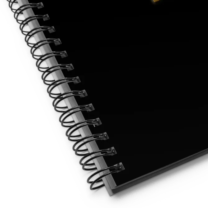 Detalle del espiral metálico de la Libreta Mi Lista Negra.