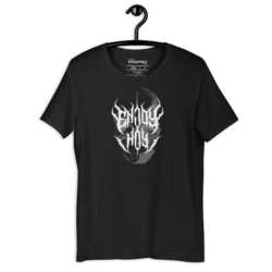 camiseta EnjoyHoy Metal Dark negra con diseño de cráneo
