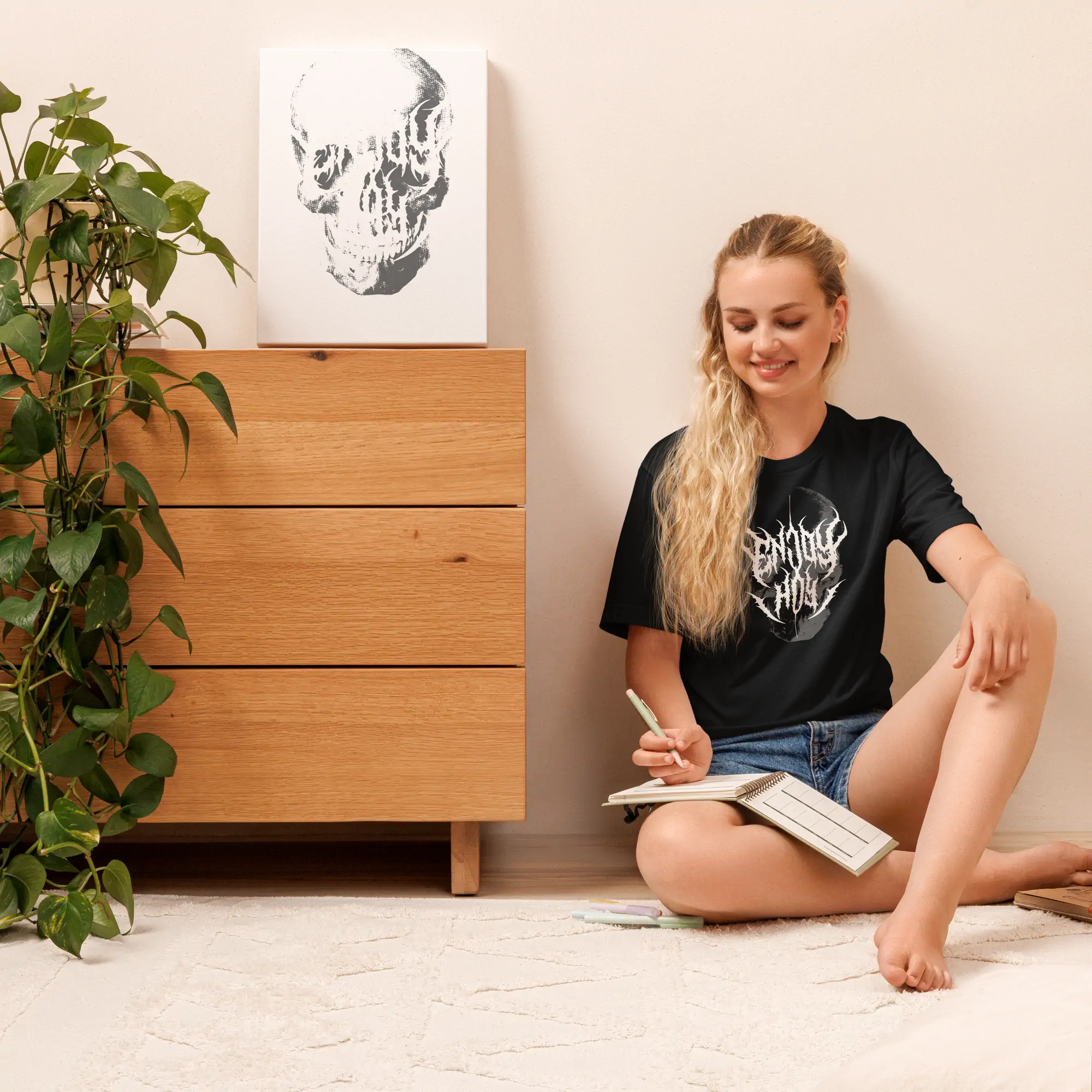 Camiseta Black EnjoyHoy Metal Dark 🤘 - Image 2