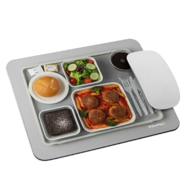Mouse pad Comida de Primera Clase ✈️